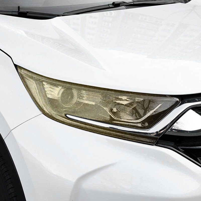 2 Pcs Car Headlight Protective Film Headlamp Transparent Black TPU Sticker For Honda CR-V CRV 2017 2018 2019 2020 Accessories