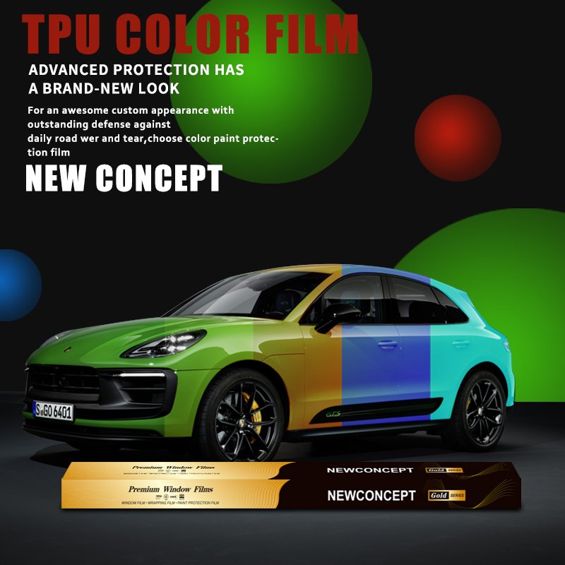 Wholesale Seven Color Laser Self Healing Car Color Ppf Film Colorful Tpu Paint Proteactive Auto Wrap Vinyl Film
