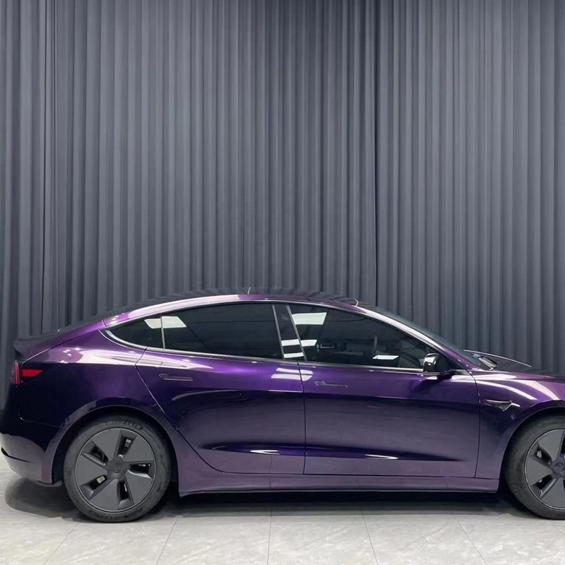 TPU Car Film Colored PPF Midnight Purple Paint Protection Film Color Changing Car Wrap Foil ppf