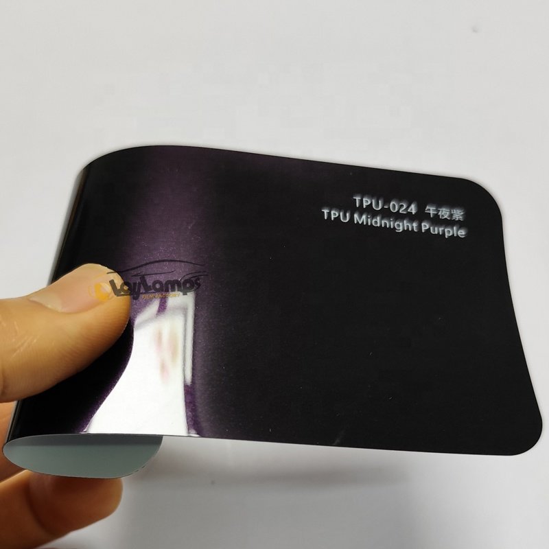 TPU Car Film Colored PPF Midnight Purple Paint Protection Film Color Changing Car Wrap Foil ppf
