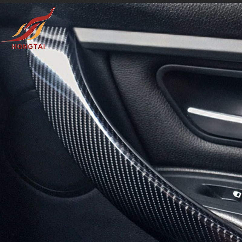 Glossy 5D Carbon fiber car wrap vinyl price with air channel for car body decoration