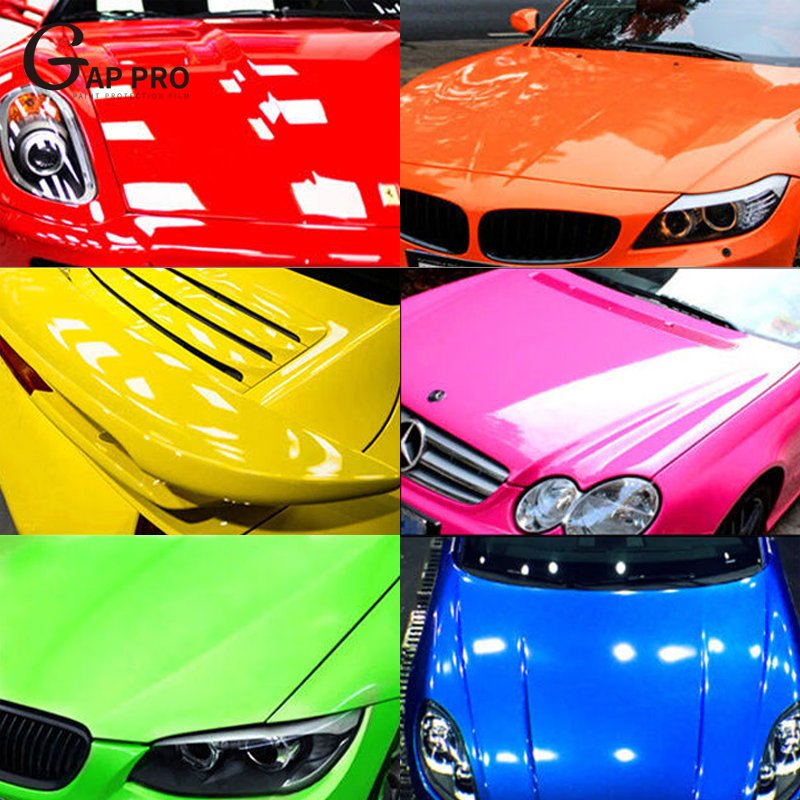 car wrap vinyl gloss yellow Metallic purple Grey Blue Sliver Car wrap Stickers Automotive Vinyl Wrap Car Film