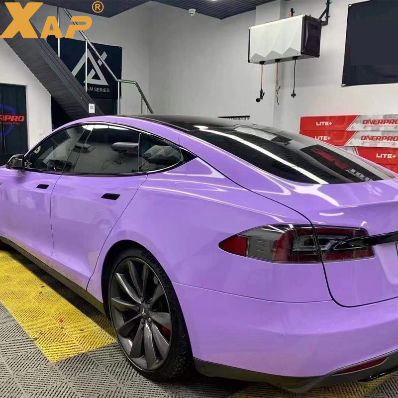 Glossy Crystal Lavender Purple Wrapping Car Exterior Films Vinyl Car Wrap 1.52Mx18M 5x59ft Vinyl Wrap Supplies