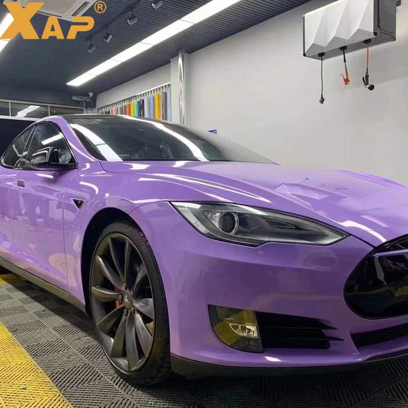 Glossy Crystal Lavender Purple Wrapping Car Exterior Films Vinyl Car Wrap 1.52Mx18M 5x59ft Vinyl Wrap Supplies