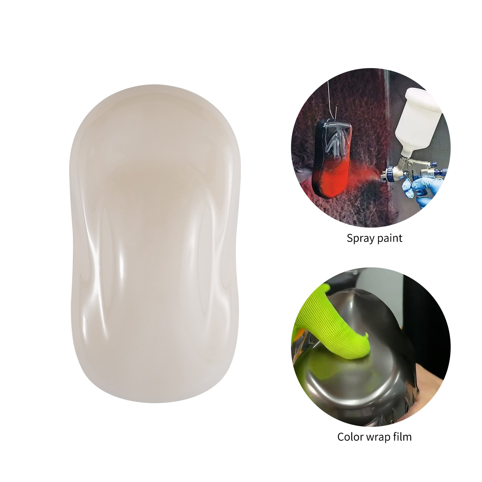 Top Quality Mini White Speed Shape ABS Vinyl Display Model for Sample exhibition display Car Paint Vinyl Speed Shape
