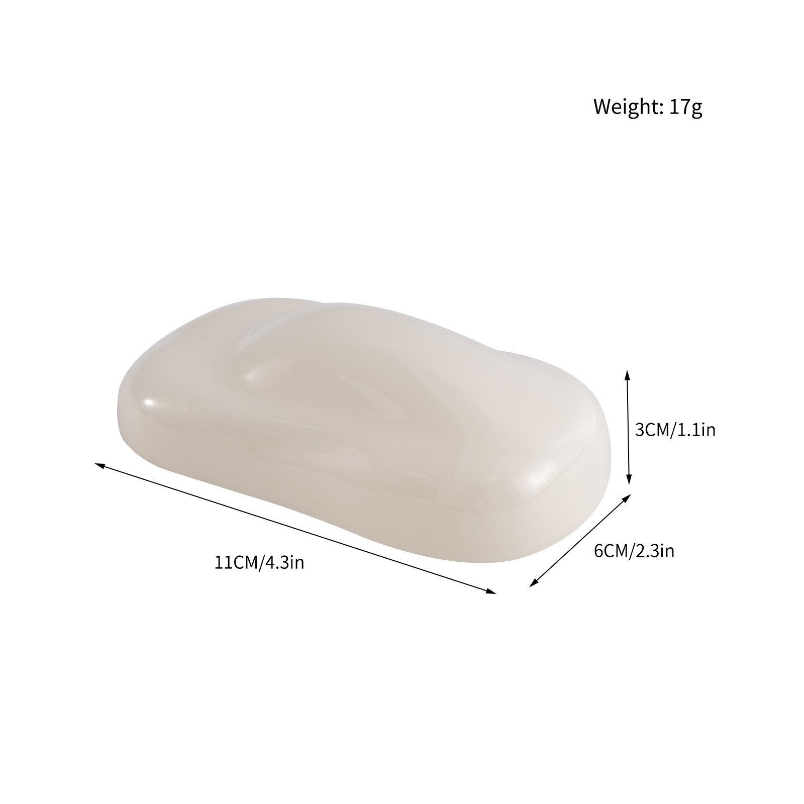 Top Quality Mini White Speed Shape ABS Vinyl Display Model for Sample exhibition display Car Paint Vinyl Speed Shape