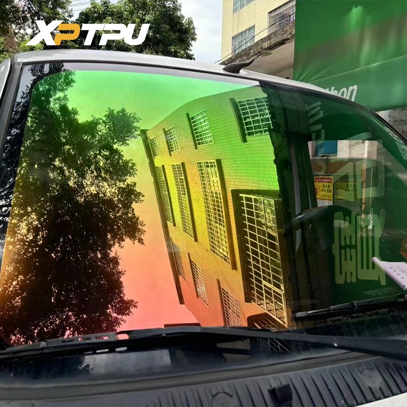 Best Seller wholesale 1.52*30 meter chameleon car window glass tint film solar tinting film Green Ghost 3M