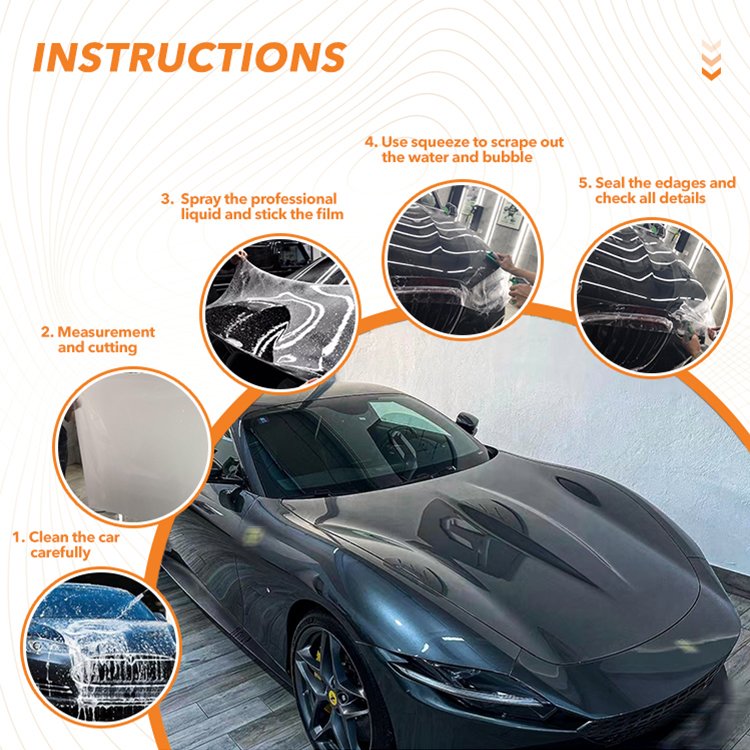 Hot Sale Anti Scratches Tpu Material Car Paint Protection Self-adhesive Car Film