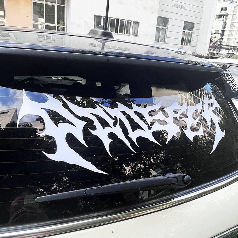 Custom UV Proof Outdoor Durable Windshield Bumper Car Window Banner Decal Custom Decals Car Sticker