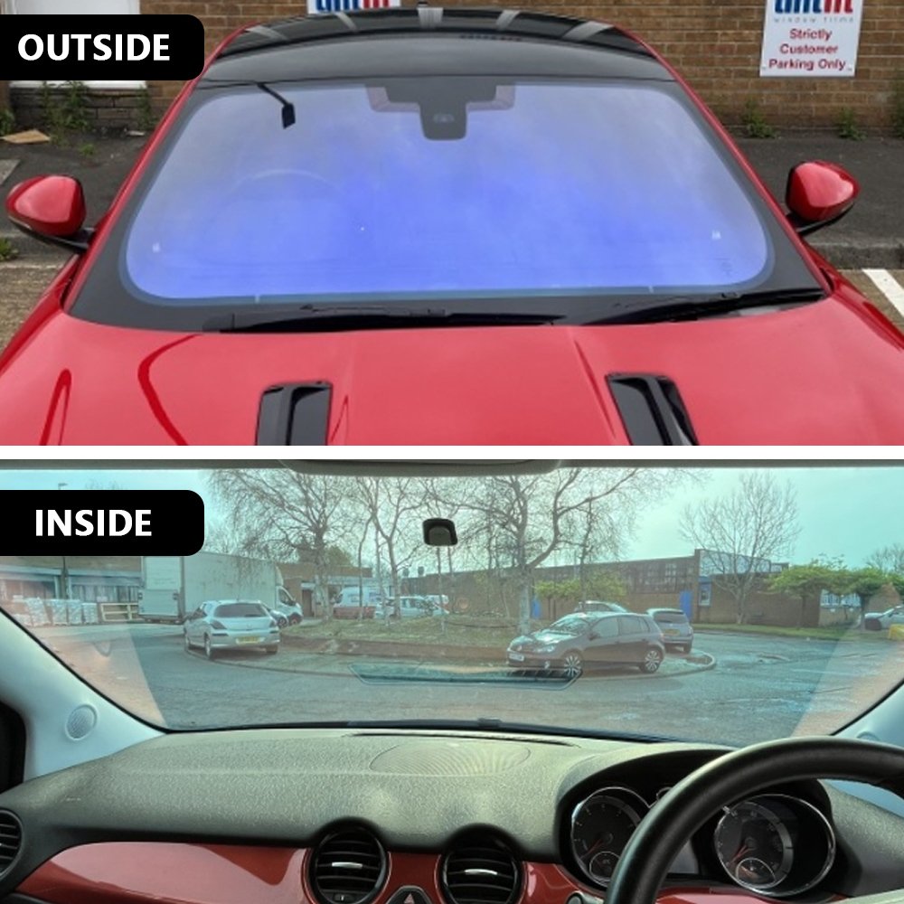 Colored Car Window Film Sunset Chameleon Nano Ceramic Tint Blue purple Vlt%88 Car Rainbow Coloured Window Film