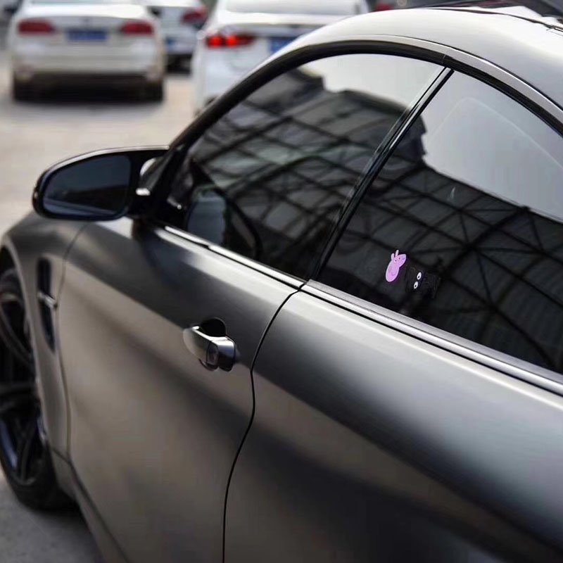 TSAUTOP 1.52X18m Matte Ceramic Black Car Stickers Wrapping Film Car Wraps