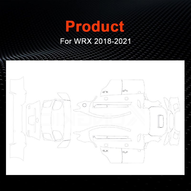 For Subaru WRX 2018 2019 2020 2021 TPU full car custom transparent anti-scratch film pre-cut protective film