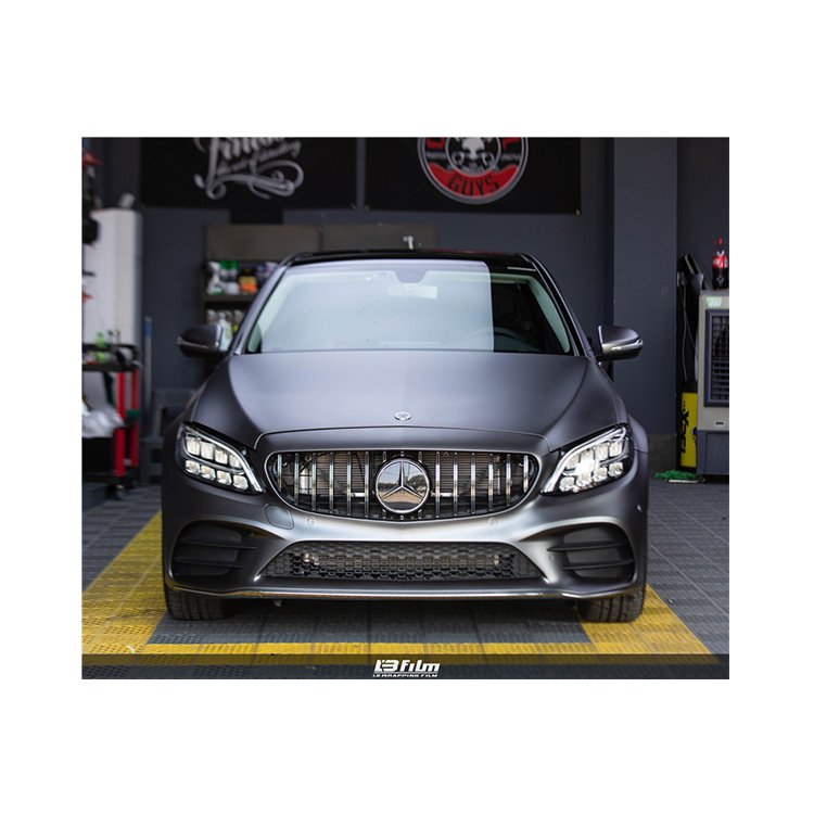 Hot sales PET AMG Ash Grey car wrapping film/car wrap vinyl roll/AMG grey Auto sticker