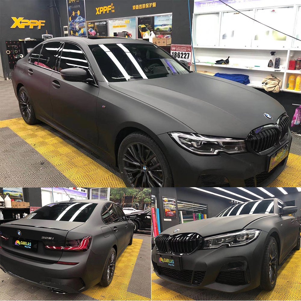 CARLAS Car Color Changing Film TPU Car PPF Ultra Matte Black Body Color Paint Protection Film PPF