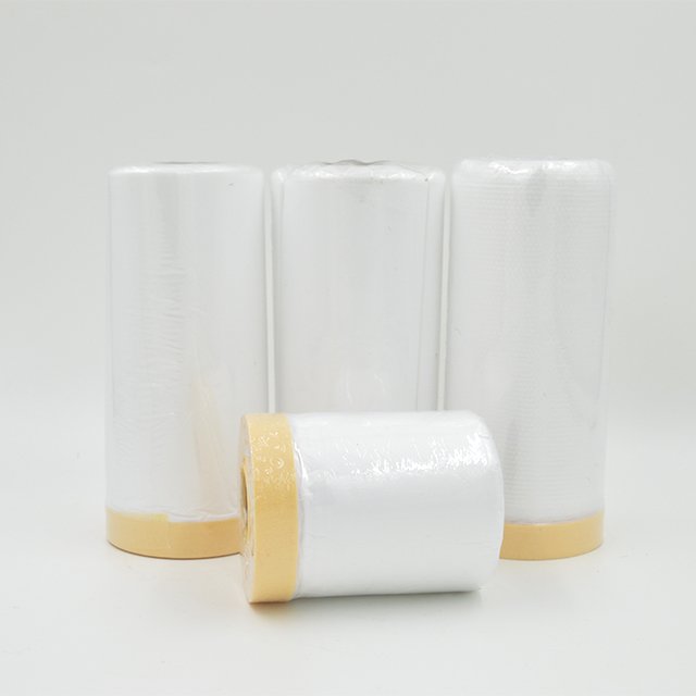 Factory supply 8 microns thickness car paint plastic film cover tapes masking film, auto pain masking film sheet