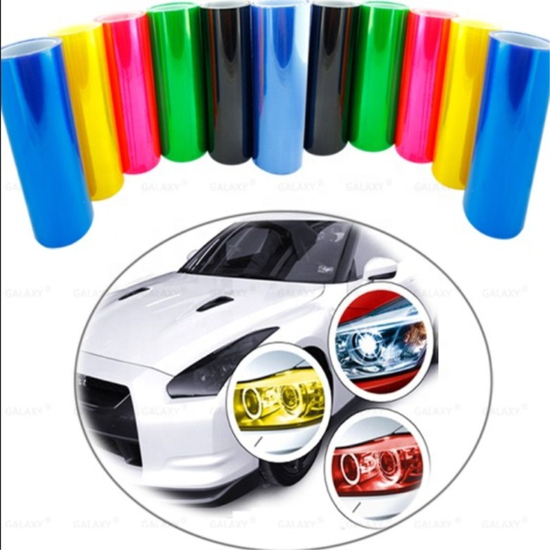 Removable High Performance Application Color Changed PVC Car Light Sticker Car Headlight Tint Film
