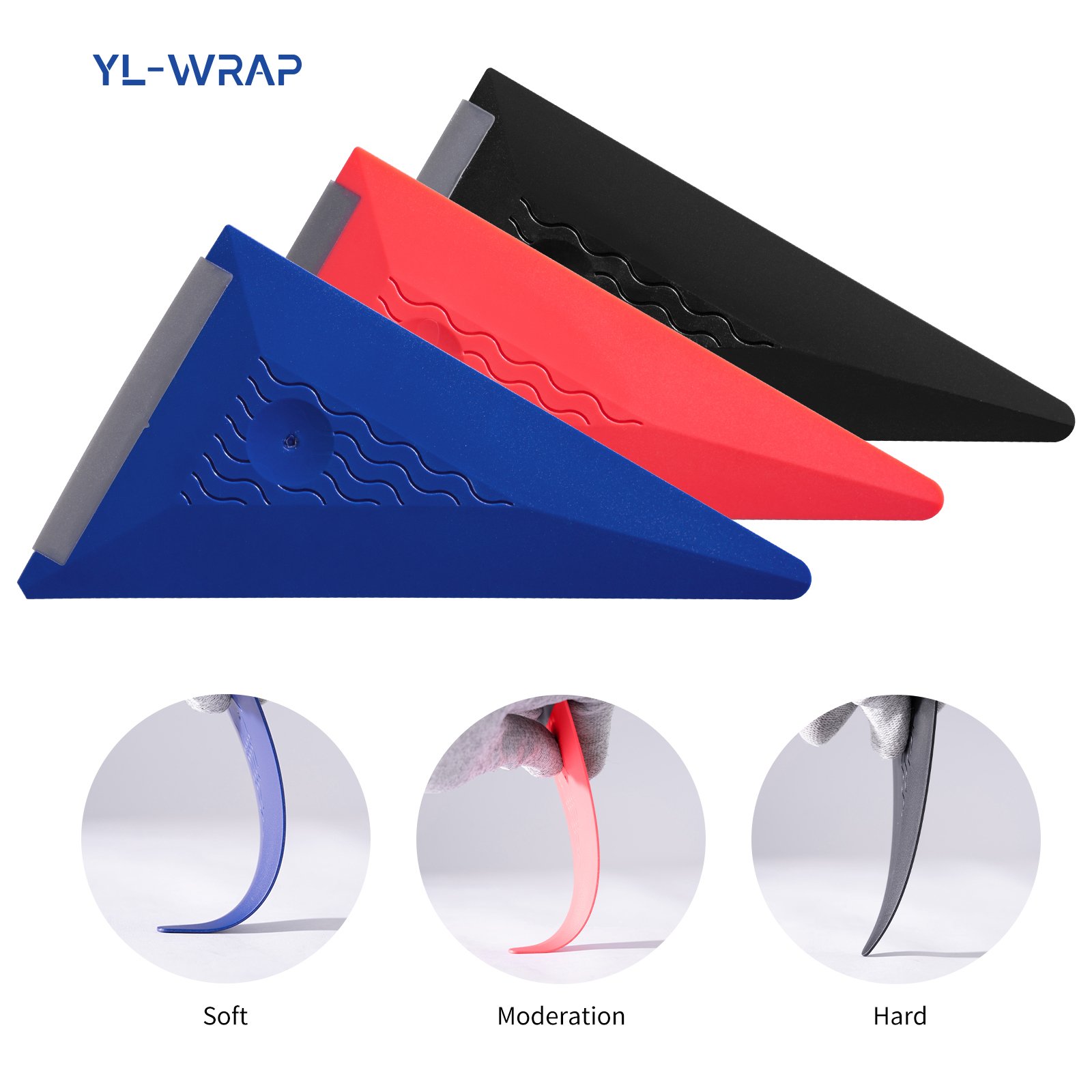 Most Popular Triangle car wrap Squeegee Sticker Tools for Window Tinting Car Wrap Corner Tint Tool Scraper