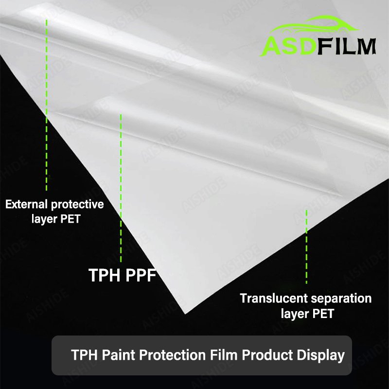 ASDFILM 6.5Mil 7.5Mil 8.5Mil Self-Healing TPU TPH PPF Car Paint Protection Film Clear Transparent Matte Gloss TPH PPF Film
