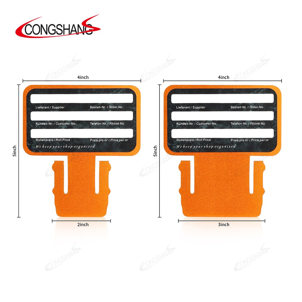 CONGSHANG 2" 3" Media Card Vinyl Wrap Window Tint Tools Labeling Card For Car Film Roll Storage