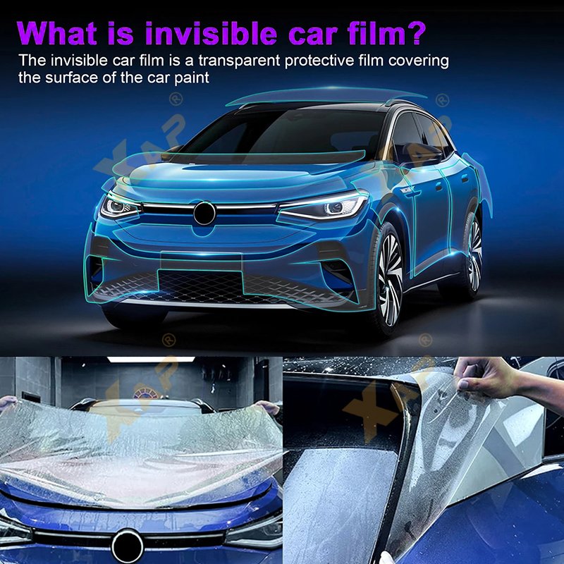 For Tesla Volkswagen ID.4 VW each part of TPU PPF pre-cut car film anti-scratch self-repairing transparent film