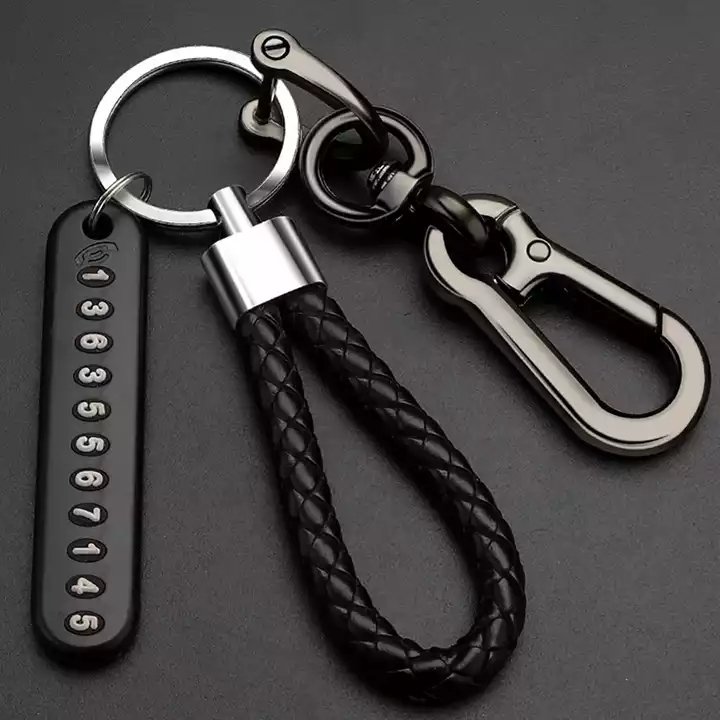 TX Car Key Chain Men's High-end Key Chain Female Cute Simple Key Lanyard Pendant Anti-lost Number Plate