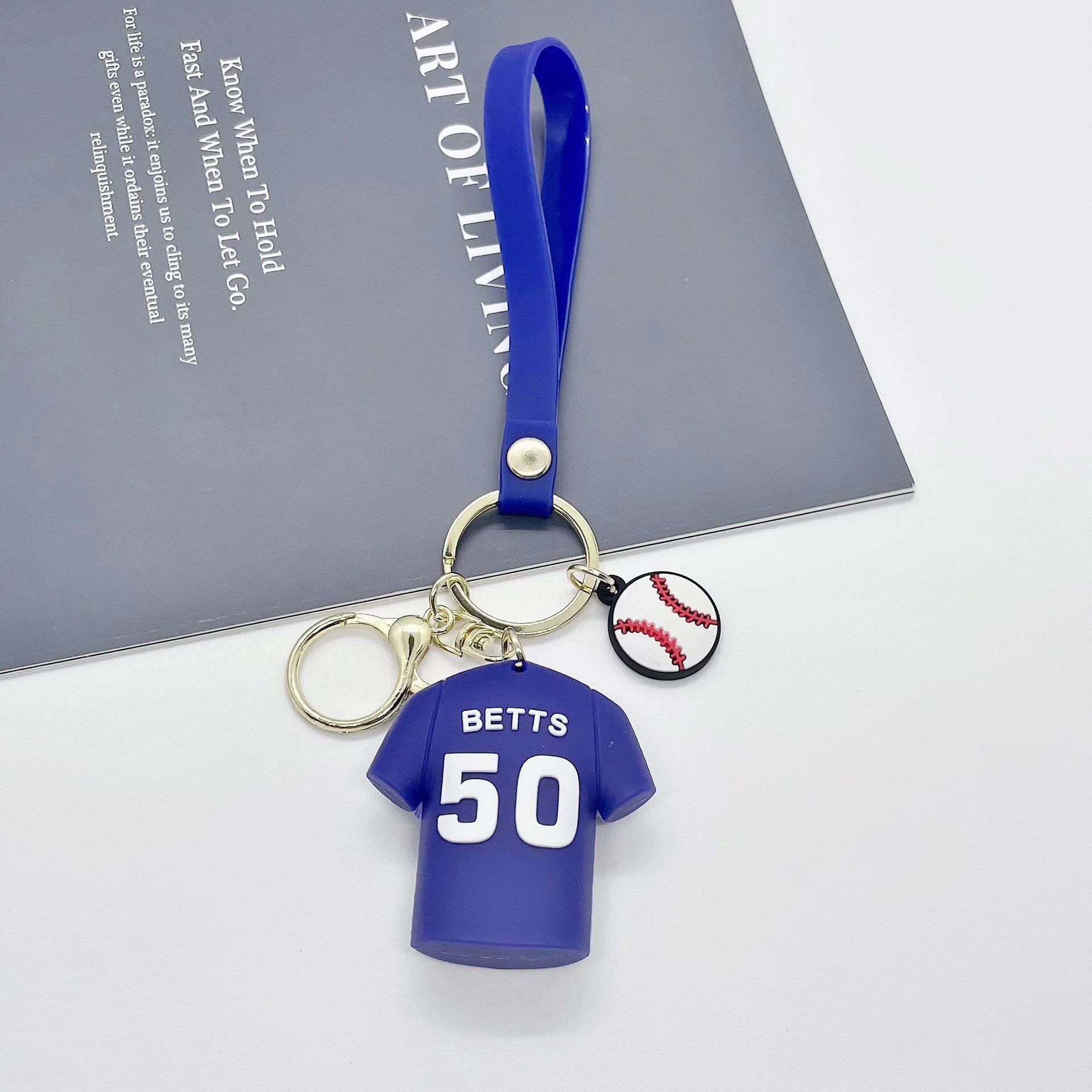 Creative New Baseball Jersey Keychain Pendant PVC Trend Car Bag Fashion Item Accessories Children's Christmas Gift Toy Ornaments