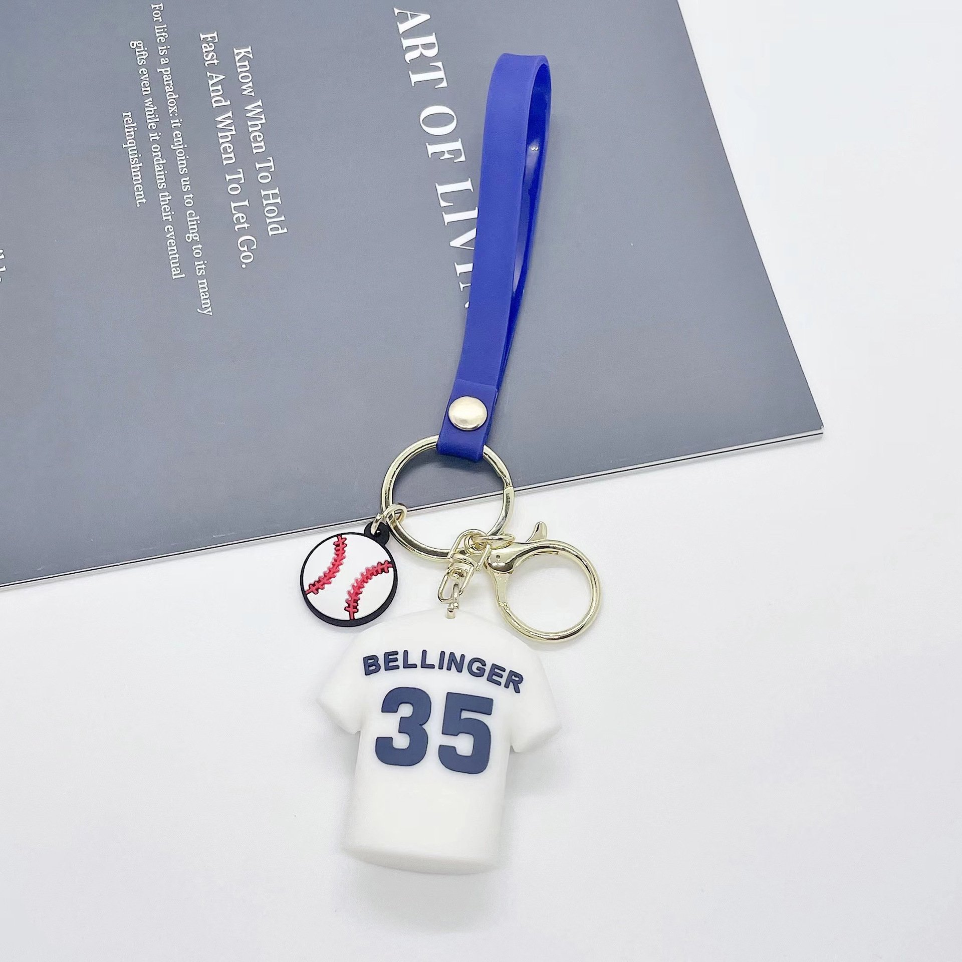 Creative New Baseball Jersey Keychain Pendant PVC Trend Car Bag Fashion Item Accessories Children's Christmas Gift Toy Ornaments