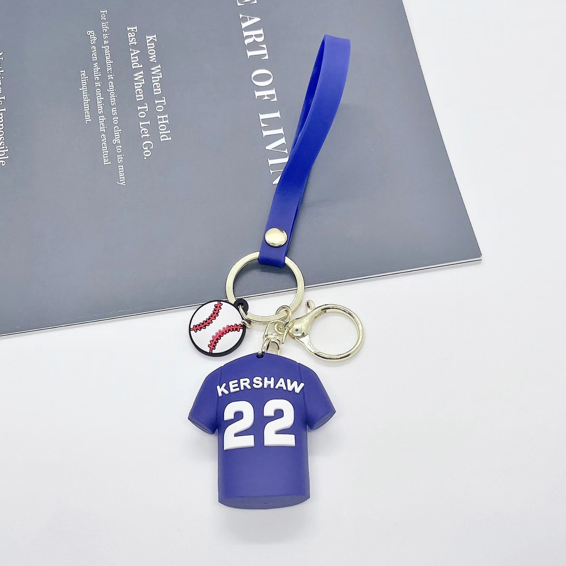 Creative New Baseball Jersey Keychain Pendant PVC Trend Car Bag Fashion Item Accessories Children's Christmas Gift Toy Ornaments