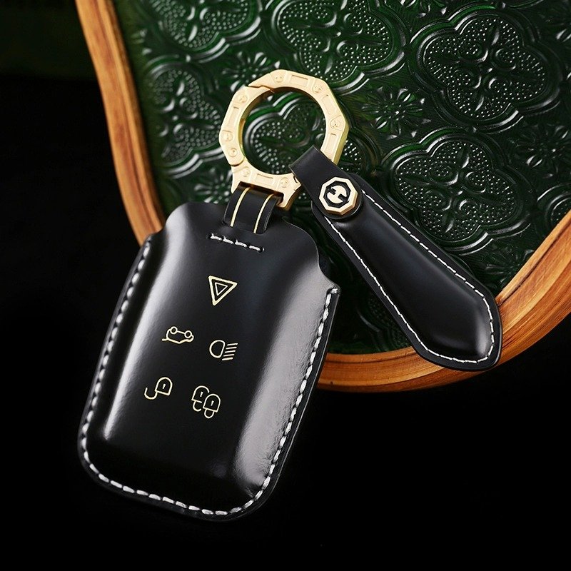 Key Protector Leather Case Cover For Land Rover range rover vogue sports and Discovery Defender Car Accessories