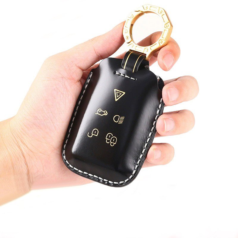 Key Protector Leather Case Cover For Land Rover range rover vogue sports and Discovery Defender Car Accessories