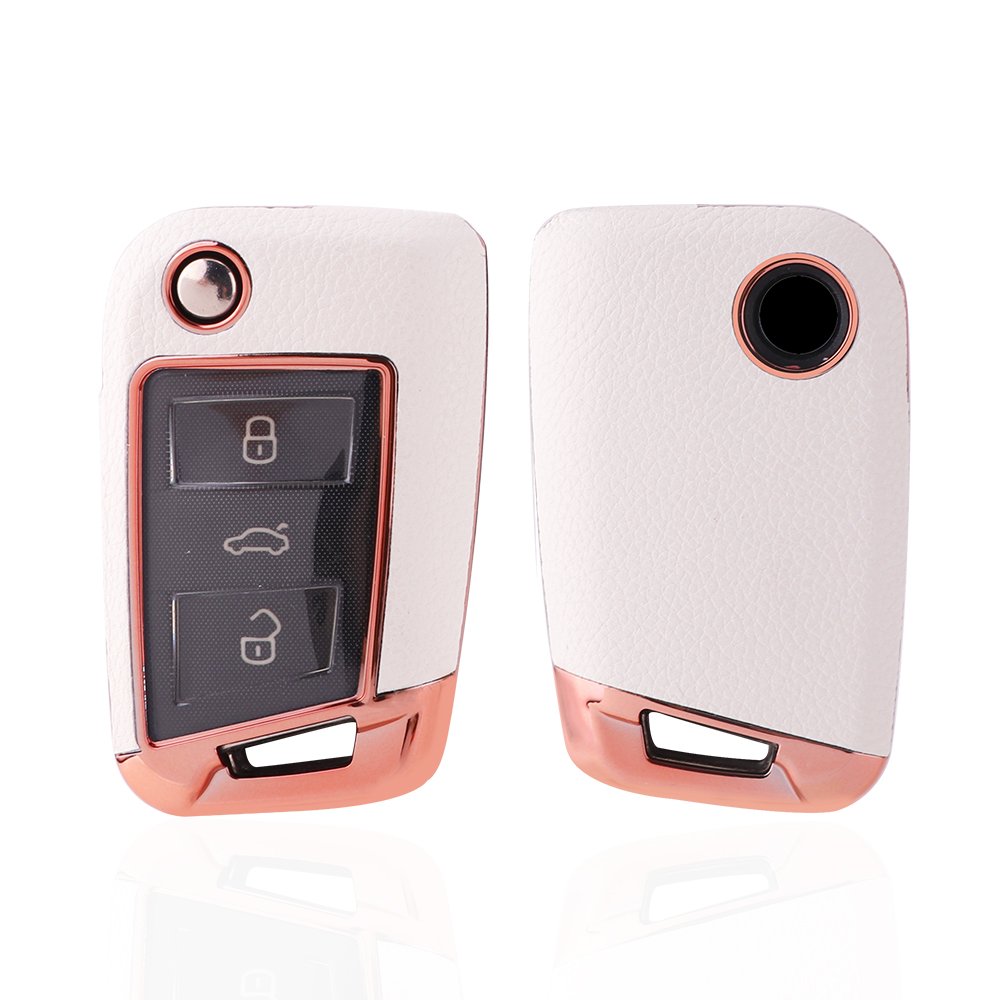 For Volkswagen Key Fob Cover 3 button key shell fit for Volkswagen golf7/Lamando/Superb/teramont/Tiguan L/Touran/LAVIDA PLUS