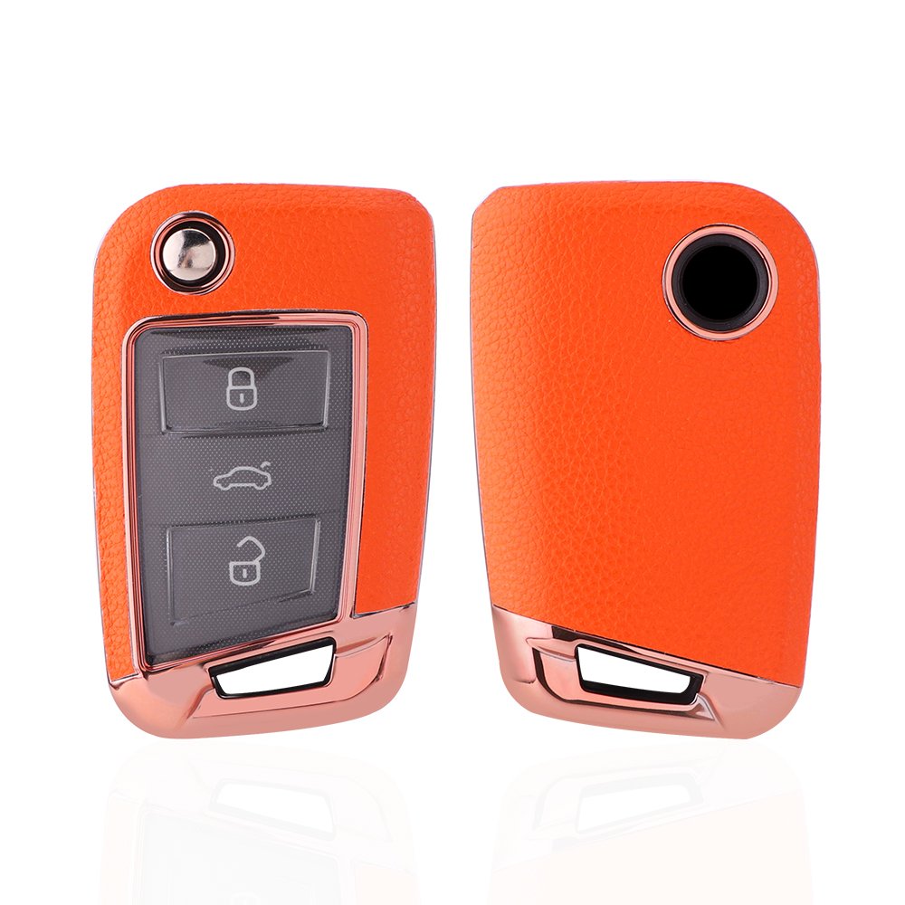 For Volkswagen Key Fob Cover 3 button key shell fit for Volkswagen golf7/Lamando/Superb/teramont/Tiguan L/Touran/LAVIDA PLUS