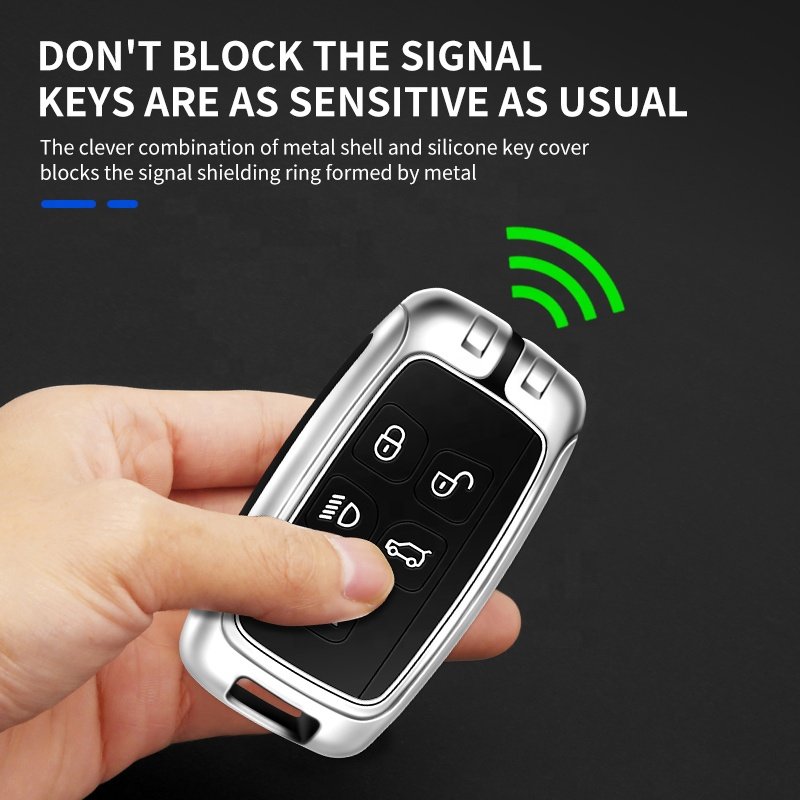 New Zinc Alloy Metal Car Key Case Metal Car Remote Key Case Car Key Control Covers Car Key Cover