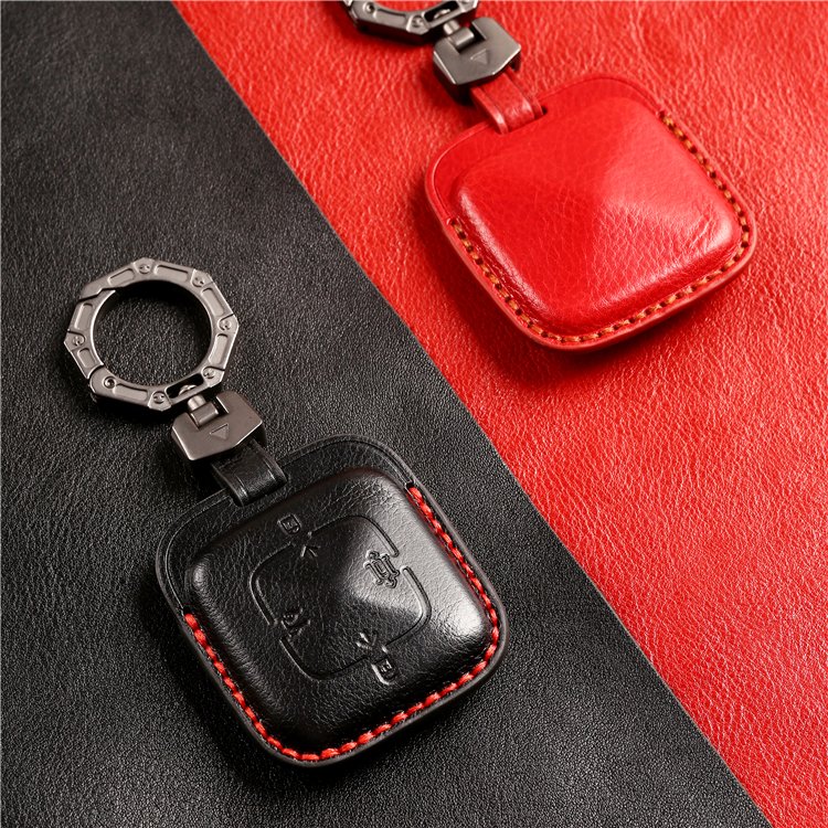 Handmade Genuine Leather Car Key Case Cover for Zeekr Krypton X SUV Hatchback Keychain Accessories