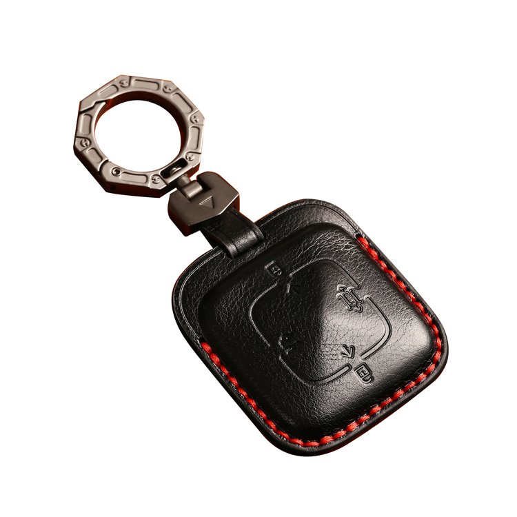 Handmade Genuine Leather Car Key Case Cover for Zeekr Krypton X SUV Hatchback Keychain Accessories