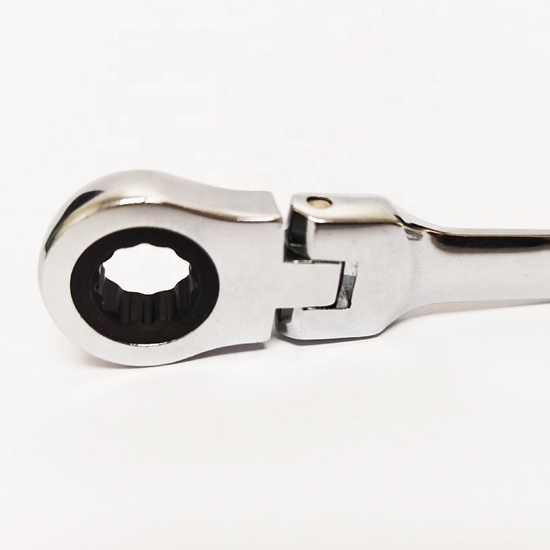 High Quality 10mm Flexible Ratchet Wrench Keychain Laser Logo