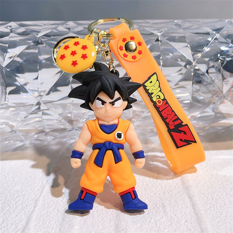 anime 25 Dragon Silicone Monkey King Keychain Pendant Cartoon Characters Hanging Gifts Wholesale