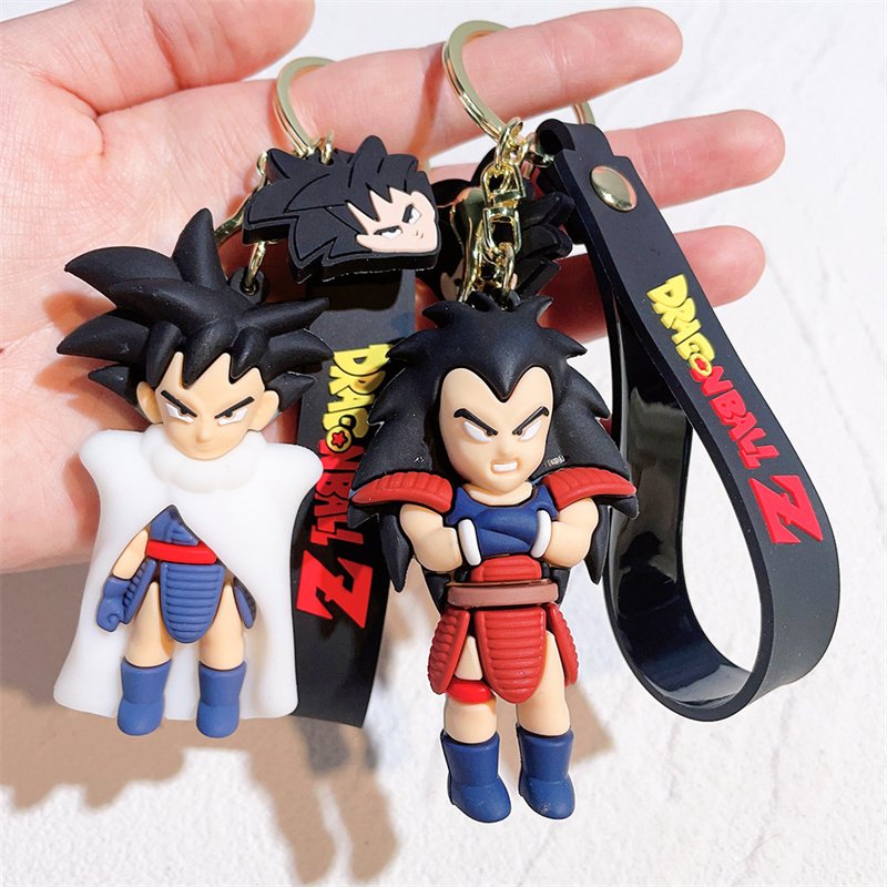anime 25 Dragon Silicone Monkey King Keychain Pendant Cartoon Characters Hanging Gifts Wholesale