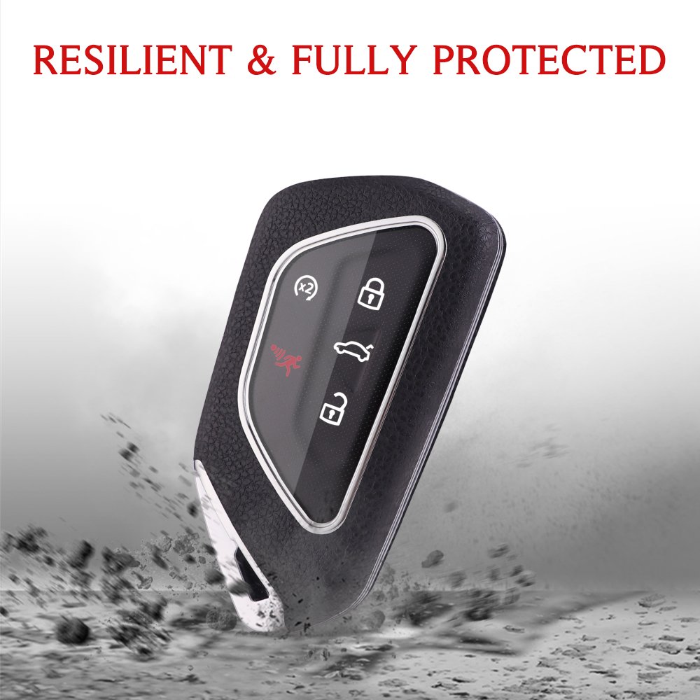 For Volkswagen leather Key Fob Cover 3 button key shell fit for ID.3/ID.4X/ID.6X/ID.4/CROZZ/talagon/Golf 8/Teramont key cover