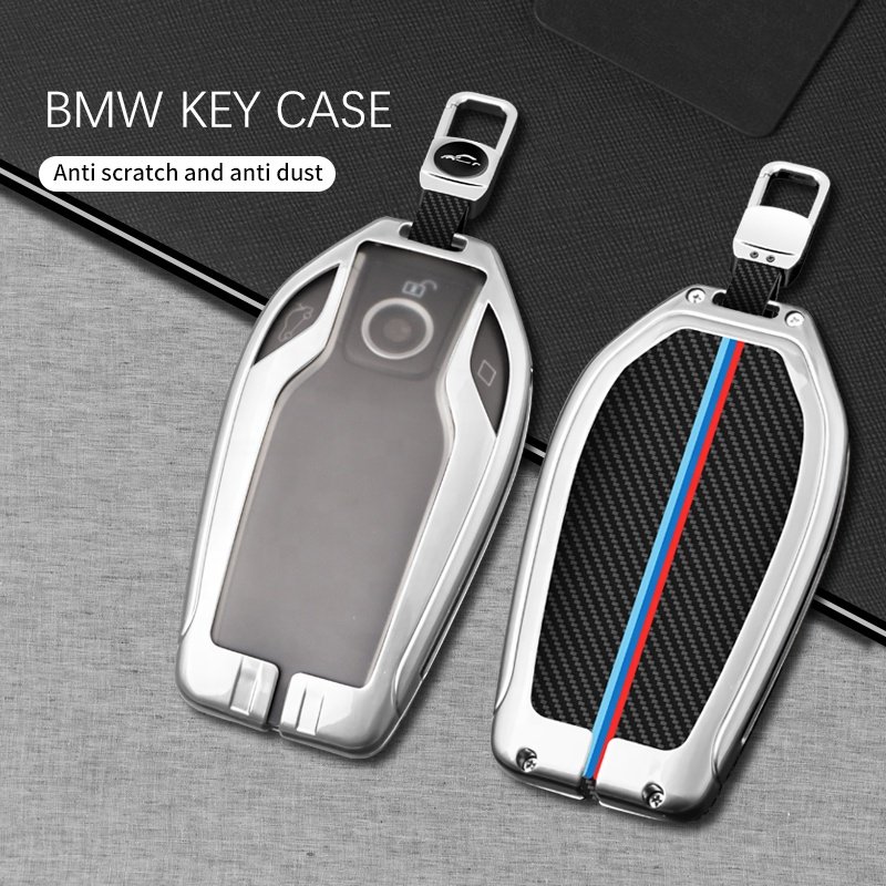 Luminous Keybag For Bmw 3 5 Metal Carbon Fiber Car Key Cover Case Shell Bmw X1