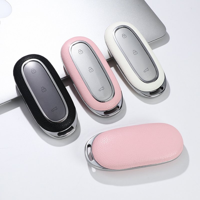 For LEADING IDEAL leather Key Fob Cover key shell fit for LEADING IDEAL L7/L9 car key cover case