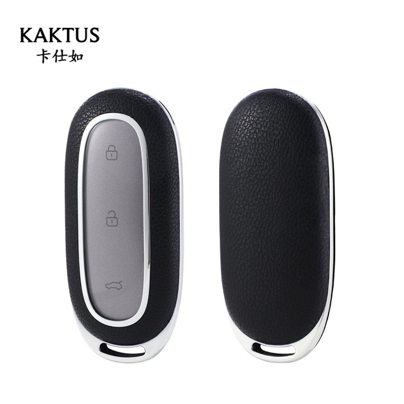 For LEADING IDEAL leather Key Fob Cover key shell fit for LEADING IDEAL L7/L9 car key cover case