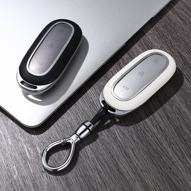 For LEADING IDEAL leather Key Fob Cover key shell fit for LEADING IDEAL L7/L9 car key cover case