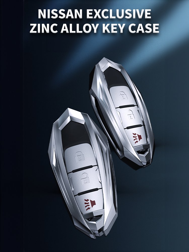 AMS Car Key Cover Case Shell Bag Protector For Sylphy Nissan Teana X-Trailcar Tiida Car Styling Accessories Zinc Alloy