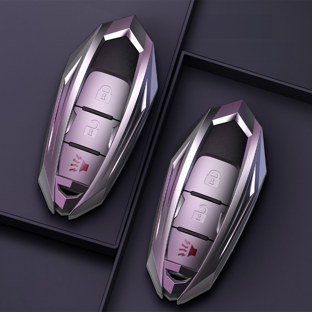 AMS Car Key Cover Case Shell Bag Protector For Sylphy Nissan Teana X-Trailcar Tiida Car Styling Accessories Zinc Alloy