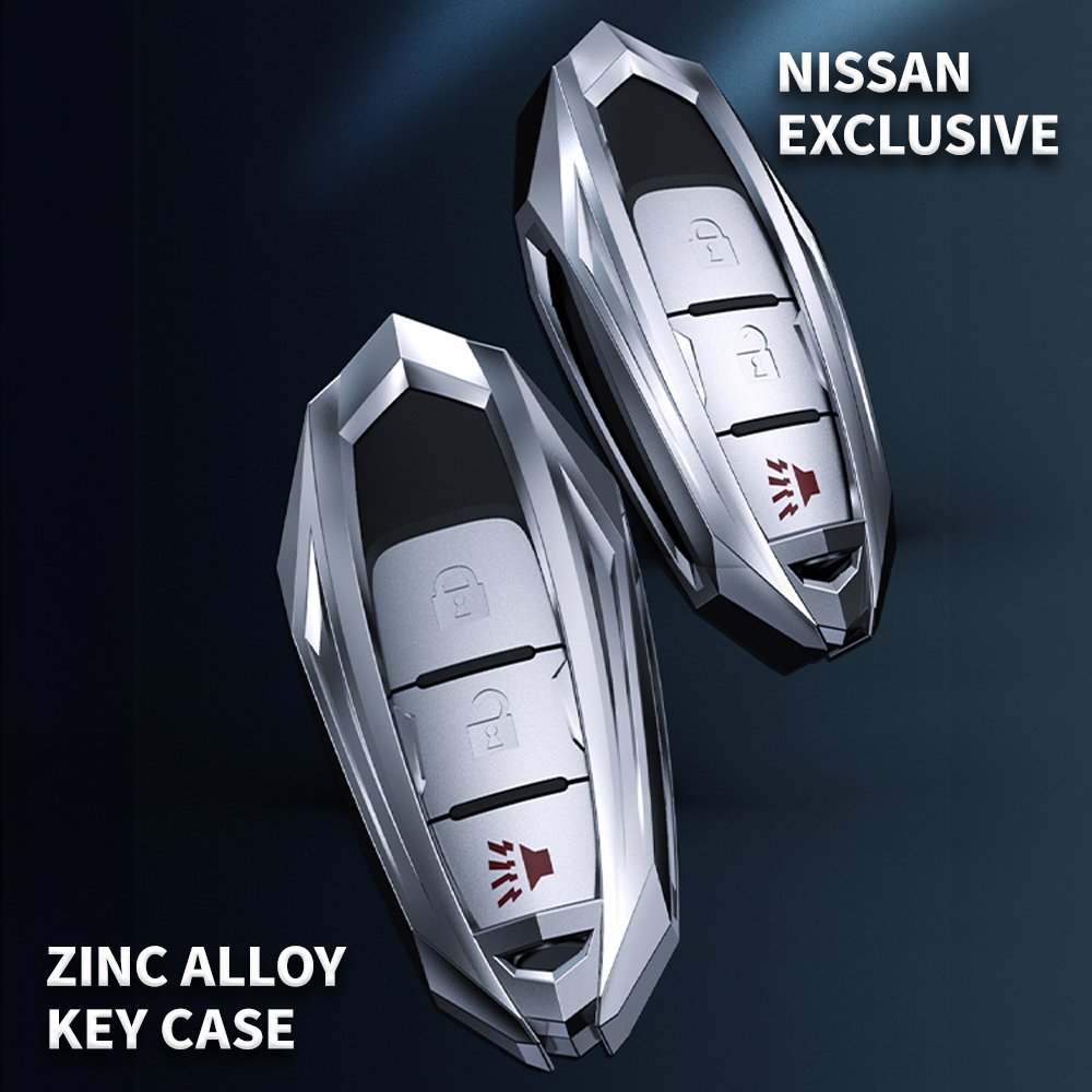 AMS Car Key Cover Case Shell Bag Protector For Sylphy Nissan Teana X-Trailcar Tiida Car Styling Accessories Zinc Alloy