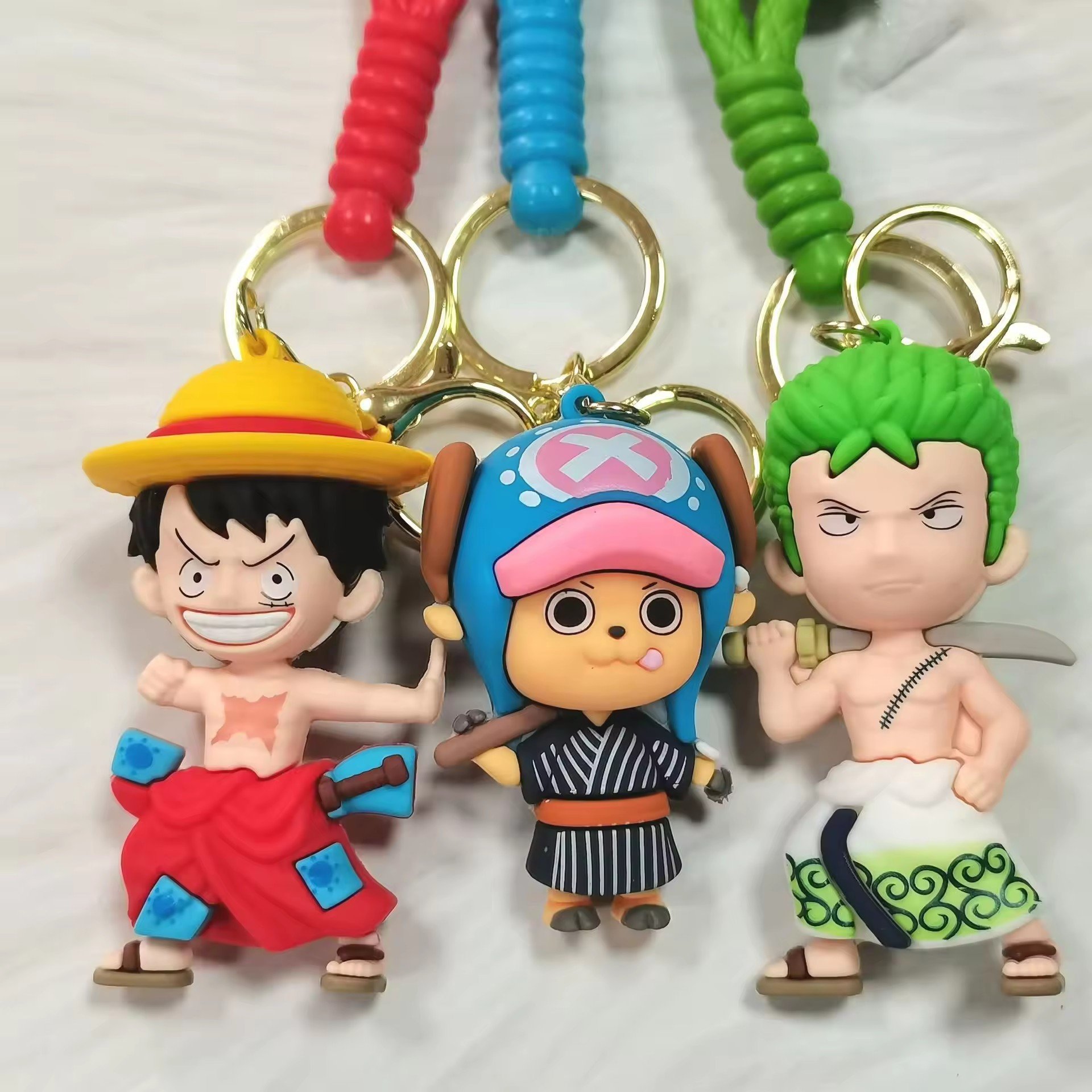 Factory Wholesale Cartoon 3d Anime Doll Key Chain Car Key Bag Pendant Custom 3D PVC Adorable Joba Keychains