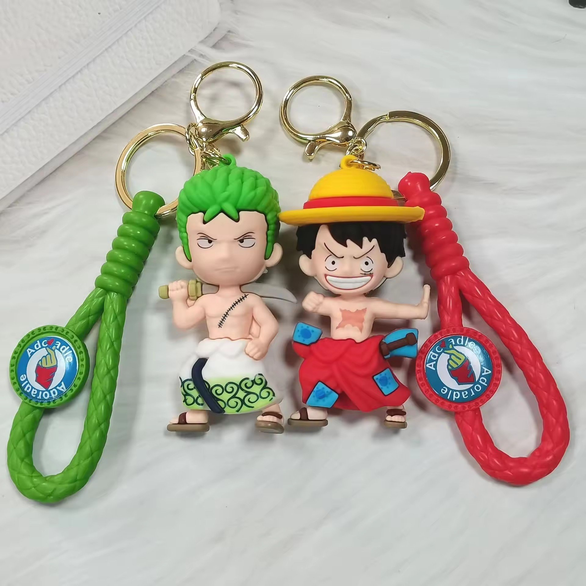 Factory Wholesale Cartoon 3d Anime Doll Key Chain Car Key Bag Pendant Custom 3D PVC Adorable Joba Keychains