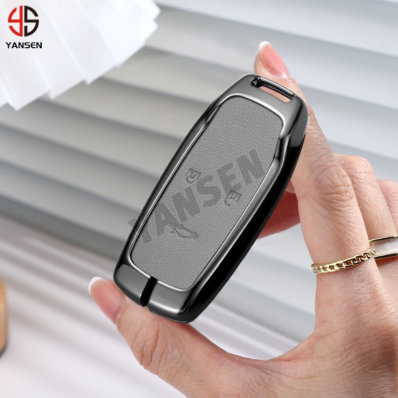 Leather Key Cover Fob Case Shell for Changan Eurocos Cos1 Degree Auto Key Fob Shell Car Styling Keychain Accessory