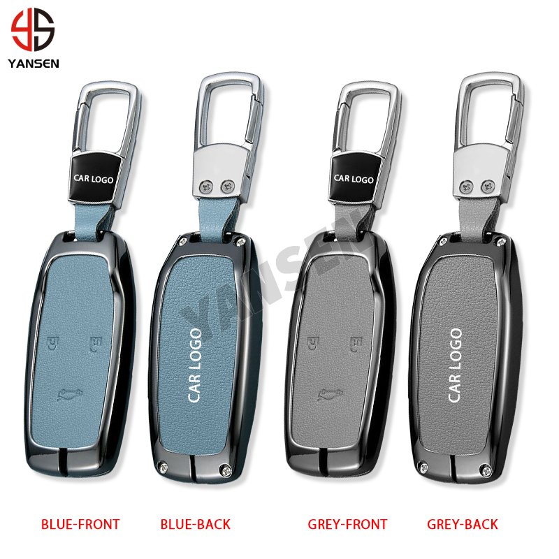 Leather Key Cover Fob Case Shell for Changan Eurocos Cos1 Degree Auto Key Fob Shell Car Styling Keychain Accessory